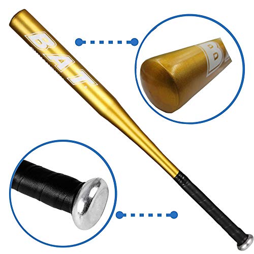 HagieNu 2 Packs 25 Inch Baseball Bat Aluminum Alloy SelfDefense