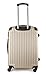 Travelcross Columbia Luggage 3 Piece Lightweight Spinner Set (Champagne)