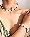 AINEED Shell Necklace Choker, Handmade Natural Cowrie Pearls Seashell Fashion Hawaii Wakiki Beach Adjustable Rope Jewelry Set, Ideal Gift for Men, Women, Mother & Girl Friend - 2 pack