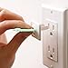 Baby Mate 24 PCS Childproof Electrical Outlet Plugs with 4 Parent Keys (White, 1.3
