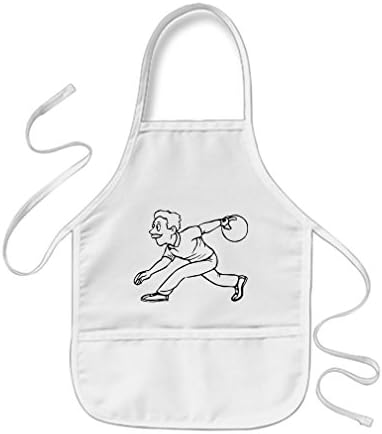 VetiVer Monogrammed Kids Aprons Ten Pin Bowling Ball Man Children Apron Patterns