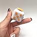 CHIRISEN Fidget Toy Relieves Stress And Anxiety for Children and Adults Anxiety Attention Toy (White Orange)