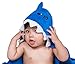 ComfyTots Shark Hooded Baby Towel: 100% Organic Bamboo Animal Ear Hood Bath Towel for Baby Boys & Girls|Ultra Soft, Extra Absorbent, Antibacterial Bath Towel for Babies & Toddlers|Top Baby Shower Gift
