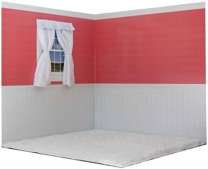 American Doll Room Shaker Style Rose with White Carpet Free Duffel Bag for accessories
