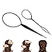 2pcs Topsy Tail Hair Styling Tool Kits,Hair Braid Hair Accessories Ponytail Maker Pony Tail Tool