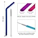 tifanso Reusable Silicone Drinking Straws - 14 Pieces Big Size Flexible Straws Including Cleaning Brushes Compatible for 20 and 30 oz Tumblers RTIC/Yeti, Extra Long Bendy Straw, No Rubber Taste