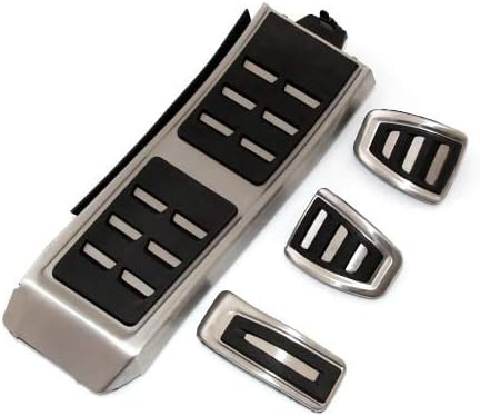 HCDSQSN MT and at Gas Brake Foot Pedal Set Rest Fuel Pedals for Audi S4 RS4 A5 S5 RS5 8T A6 4G S6 (C7) Q5 RS5 A7 S7 SQ5 8R LHD 2009 +