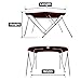 MSC 3 Bow 4 Bow Bimini Top Boat Cover with Rear Support Pole and Storage Boot(Burgundy, 3 Bow 6'L x 46