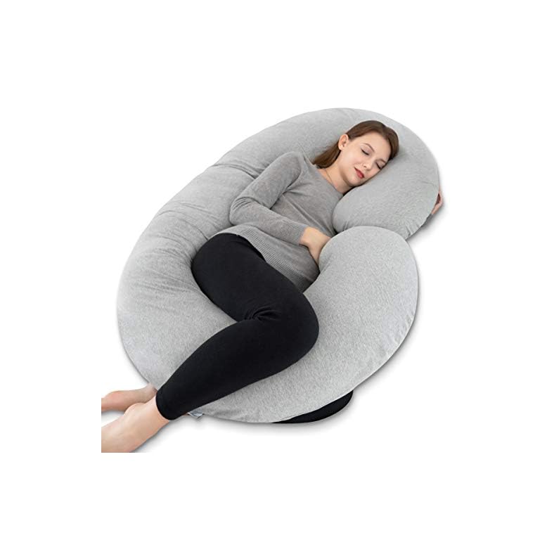 INSEN Pregnancy Pillows, Cooling Pregnancy Pillow for Sleeping,Maternity Body Pillow for Pregnancy, C Shaped Pregnancy…
