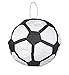 Black & White Soccer Ball Cardstock Pinata - 10