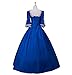 ROLECOS Womens Rococo Dress Medieval Renaissance 1800s Dress for Women Victorian Ball Gown Royal Blue M