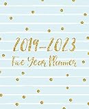 Five Year Planner 2019-2023: Monthly Schedule Organizer - Agenda Planner For The Next Five Years, 60 Months Calendar January 2019 - December 2023 | Blue Gold by Kim R. Jacquez