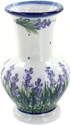 Blue Rose Polish Pottery Lavender Fields Medium Vase