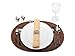 KOUBOO Laguna Oval Table placemat, Honey Brown