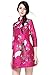 Tuliplazza Women's Crane Embroidery A-Line Tunic Cocktail Party Prom Short Dress