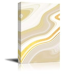 Canvas Wall Art - Abstract Golden Texture - Giclee Print Gallery Wrap Modern Home Art Ready to Hang - 12x18 inches