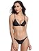 SHEKINI Women's Bathing Suit Sexy Triangle Bikini Low Waisted Two Piece Swimsuit(Large, Black)