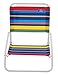 Rio Brands Aloha Sand Chair, Red/Blue/Green/Yellow Stripe