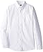 Dickies Big Boys' Long Sleeve Oxford Shirt, White, Large (14/16)