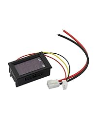 ZRM&E Mini voltímetro digital de 0,28 pulgadas DC 0 100 V 10 A 50 A 100 A panel de pantalla LED doble azul rojo amplificador de corriente de voltios medidor 2 en 1 probador con corriente