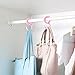 Flammi 3pcs ABS Plastic S Shaped Hooks with Latch Hanging Towel Slipper Hat Clothes for Closet Kitchen Bathroom