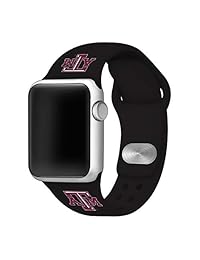 Texas A&M Aggies   Correa deportiva para Apple Watch, color negro, 42 mm