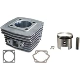 CDHPOWER 2 Stroke LD100 Cylinder Body &amp; Piston Set, CDH50mm 100cc | Motor Cylinder Kit Gas Motorized Bicycle