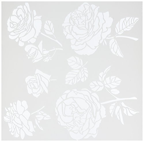CRAFTERS WORKSHOP Cabbage Roses Template, 12 by 12"