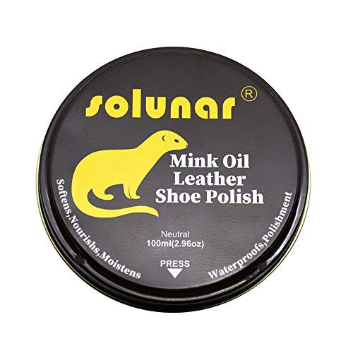 Solunar Mink oil leather conditioner,restorer,Softener,All natural|Unisex|Non toxic|Waterproof|Mildew-proof|Conditioning,100ml for leather Shoes,Boots,Couch,Jacket,Baseball Glove - Thumbnail 6