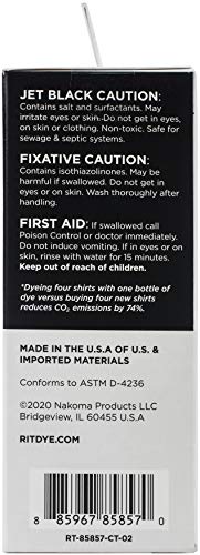 Rit Back to Black Dye Kit, 5.88 x 5 x 2.38