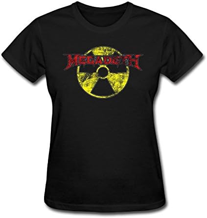 Women Megadeth Band Logo Symphony Destruction Classic Short Sleeve Tshirt Cotton