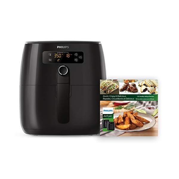 Philips Kitchen Appliances Premium Digital Airfryer with Fat Removal Technology + Recipe