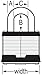 6 Pack Master Lock 1KA-2006 1-3/4