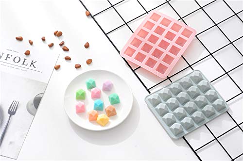 UNIYA 20 Grid Silicone Diamond Ice Grid Ice Bag Square Frozen Ice Cube Mold Ice Box Ice Mold Chocolate Mold Chocolate… - Afbeelding 4