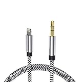 Aux Cable for Car, Hzmirzk Aux Cord Compatible with iPhone 7/8/X/Xs/Xr/iPad/iPod, 3.5MM Male Aux to Car Stereo or Speaker or Headphone Adapter, Support Newest iOS 11.4/12 Version or Above