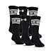 Under Armour Youth Cotton Crew Socks, Multipairs, Black/White (6 Pairs), Small