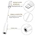 (2 pack) Lampari lightning to 3.5mm headphone jack aux adapter for iPhone 7 / 7 Plus -(iOS 10.2 ,10.3) White