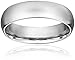 Standard Comfort Fit Platinum Gold Wedding Band, 6mm