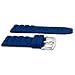 24mm Drak Blue Waterproof Silicone Rubber Watch Wristwatch Strap Band for Fossil Watch Replacement