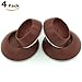 Vmaisi 4 Pack Brown Baby Gates Wall Cups Guard
