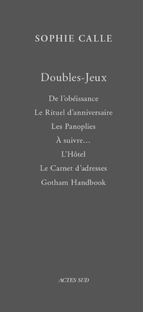 Coffret Sophie Calle Doubles Jeux 7 Vols Photographie French Edition Calle Sophie Le Boeuf Christine 9782330128968 Amazon Com Books