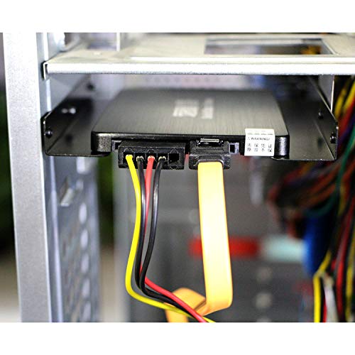 SAISN HDD/SSD Mounting Bracket, 2.5 to 3.5 Adapter, Hard Drive Holder (2 Pack)