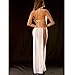 GONKOMA Women's Lace Underwear Women Transparent Lace Lingerie Dress Nightwear (Free Size, White)
