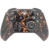 Hand Airbrushed Color Burst Xbox One Wireless Custom Controller (Orange)