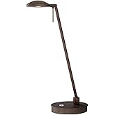 GEORGE KOVACS P4336-647 George's Reading Room LED Table Lamp, 1-Light, 8 Total Watts, 19.5-in H x 5-in W, Copper Bronze Patin