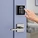 Kwikset Obsidian Keyless Touchscreen Electronic Deadbolt in Satin Nickel