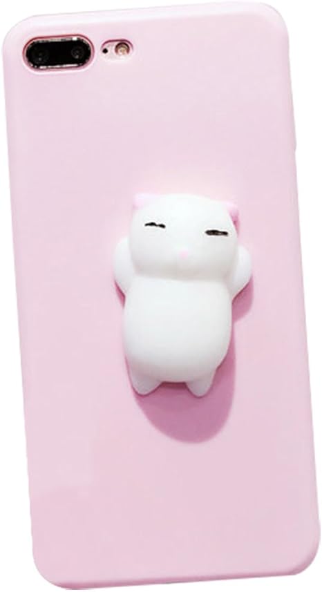 Lqz Tm Coque Pour Iphone Housse Etui Silicone De Protection Avec Motif 3d Anti Stress Chat Relief Toys Iphone 5 5s 5se Rose Amazon Fr High Tech