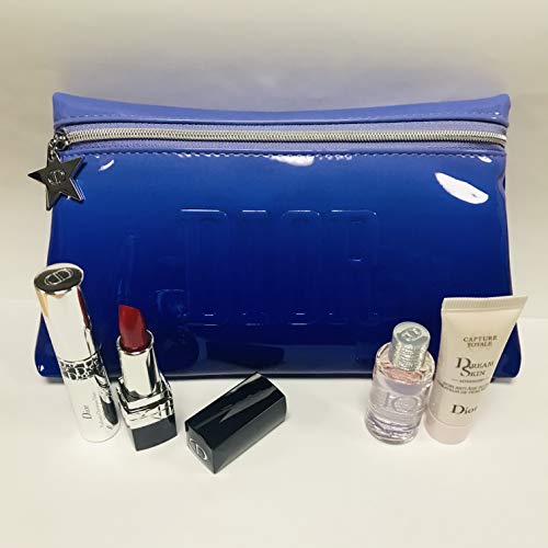 Dior JOY EDP & Travel Set with blue cosmetics pouch