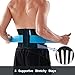 T TIMTAKBO Lower Back Brace Lumbar Support for Lower Back Pain Relief,Women Men Adjustable Flexible Waist Trainer Belt,Sport Girdle for Gym,Lifting,Workout(Black/Blue, L/XL)