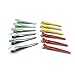 12 Pcs Colorfull Plastic Duck Teeth Bows Hair Clips Hairdressing Salon Hair Grip Crocodile DIY Accessories Hairpins-rubberized Non-slip Chic Styling Claw Hair Barrettes
